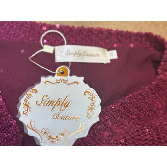 NEW Simply Couture Sequin Knit Sweater with Bow Back Detail - Size 3XL (NWT) - Picture 3 of 12